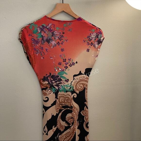 ETRO Milano Orange Mini Dress XS - Picture 11 of 12